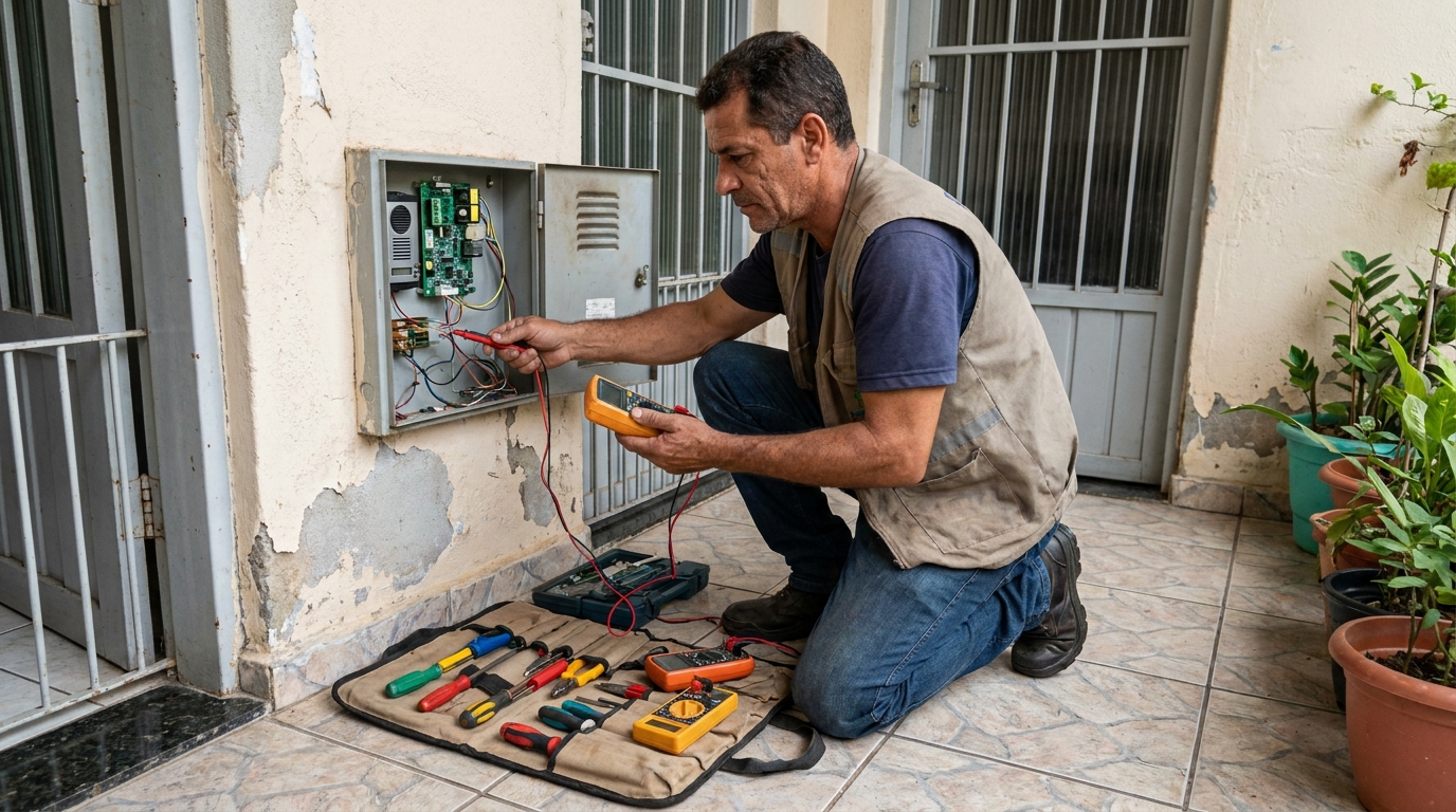Troca de Fiação de Interfone em Blumenau‑SC
